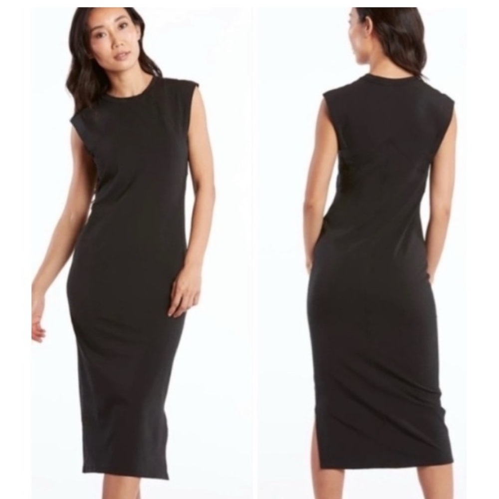 Public Rec Chic Navy Blue Midi Dress